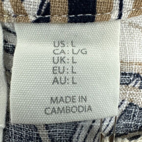 C&C California Women's Mandarin Collar Long Sleeve Shirt‎ Button Up Roll Tab New - Picture 12 of 12